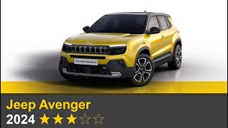 Euro NCAP Crash amp Safety Tests of Jeep Avenger 2024 [upl. by Bertle277]