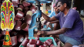 How to make Diwali crackers flower pot fireworks firecracker experiment  Small Scale IndustrieS [upl. by Kinata261]