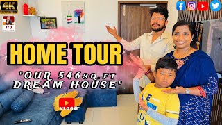 🏠 எங்கள் கனவு இல்லம்  Our Cozy 546 sq ft Home Tour ✨ Stunning 10th Floor Apartment Tour in Chennai [upl. by Naruq401]