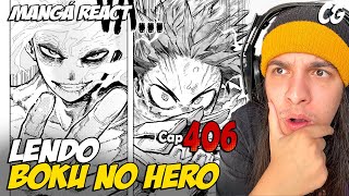 DEKU VS SHIGARAKI  BAKUGO VS ALL FOR ONE  LENDO BOKU NO HERO MANGÁ 406  React My Hero Academia [upl. by Ahkihs]