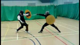 Rapier and Rotella Shield Second Bout Nick vs Gareth [upl. by Elladine]