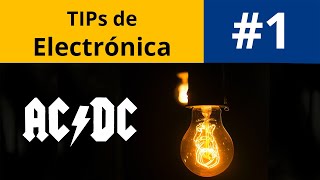 Corriente AC y DC ¿Cual es la Diferencia  como FUNCIONA  TIPs de Electronica [upl. by Gleda390]