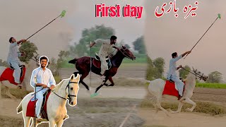 How to start tent pegging   Neza bazi training day 1  Ray Abdul hai vlog Ray atta ul hai vlo [upl. by Ahsila118]