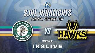 HIGHLIGHTS La Ronge Ice Wolves  Nipawin Hawks Sept 21 2024 [upl. by Angel]