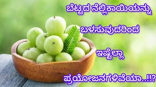 Amla benefits in kannadaindian gooseberrybettada nellikayi prayojanagaluhealthy tipsproverbs [upl. by Notsgnik394]