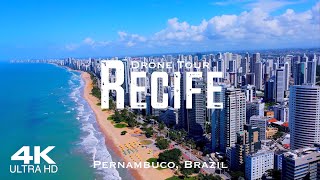 RECIFE 2024 🇧🇷 Drone Aerial 4K  Pernambuco Brazil Brasil [upl. by Anitrak]