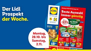 Der Lidl Prospekt der Woche  Angebote von Montag 2810 bis Samstag 0211 [upl. by Alpheus]