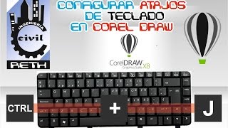 CONFIGURAR ATAJOS DE TECLADO EN COREL DRAW [upl. by Akimik]