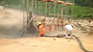 Wet Process Shotcrete Trial [upl. by Petie243]