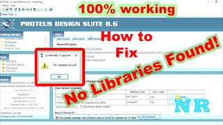 How to fix No Libraries Found No Components in Proteus 8 Professional Khmer Subtitle [upl. by Amis]