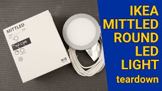 Ikea Mittled Round LED light teardown and analysis [upl. by Levona]