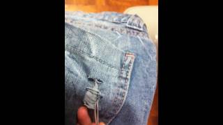 How to distress and fray your denim jeans [upl. by Snoddy864]