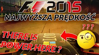 F1 2015  TEST NAJWYŻSZEJ PRĘDKOŚCI [upl. by Lisha]