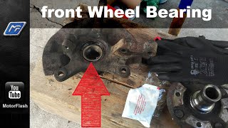 How to Replace a front Wheel Bearing  Daewoo Matiz [upl. by Gasper205]