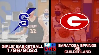 11 Girls Basketball Saratoga at Guilderland [upl. by Morganne]