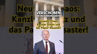 NeuwahlChaos Kanzler Scholz und das PapierDesaster [upl. by Tlevesor751]