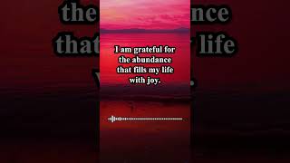 I Am Affirmations For Abundance  Positive Affirmations For Gratitude And Abundance  Positivity [upl. by Hsakiv]