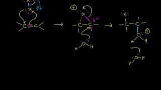 Halohydrin formation  Alkenes and Alkynes  Organic chemistry  Khan Academy [upl. by Alyat443]