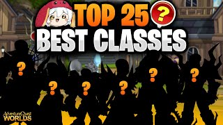 Top 25 Best AQW Classes Voted by the Community [upl. by Jehiah376]