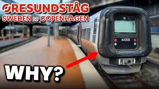 The Strange Looking Train from Sweden to Copenhagen – Øresundståg Review [upl. by Keavy]