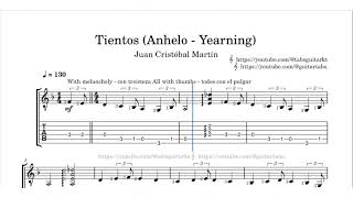 Tientos Anhelo  Yearning  Juan Cristóbal Martín  TAB [upl. by Annerahs]