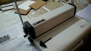 Spiral Binding Machine  KENT FC 777  Liver adjustment [upl. by Gelya427]