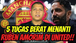 5 MASALAH TERBESAR RUBEN AMORIM PERLU SELESAIKAN DI MANCHESTER UNITED🔥 [upl. by Dygall64]