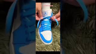 Correct way to lace your jordan 1s fypviral sub subscribe jordan howto getmeviral rl [upl. by Janerich]