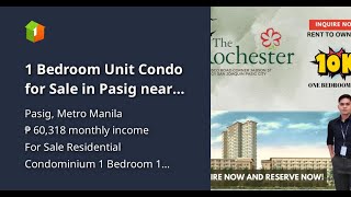 1 Bedroom Unit Condo for Sale in Pasig near BGC NAIA PASAY [upl. by Helaine]