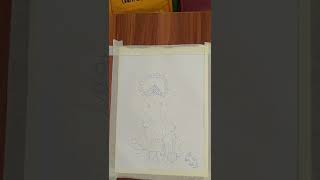 simple Ganpati Bappa drawingart artist artwork drawing reels trending ganpaticolors [upl. by Valerio]