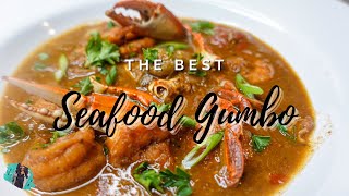 THE ABSOLUTE BEST SEAFOOD GUMBO  EASY FOOLPROOF DRY ROUX  STEP BY STEP TUTORIAL [upl. by Kroo]