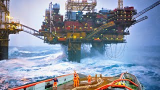 Why Workers on OFFSHORE OIL RIGS Make A LOT OF MONEY in Extreme conditions [upl. by Aihtekal988]