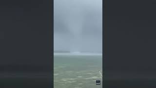 Watch Waterspout sparks as it hits land becomes tornado in Florida Shorts [upl. by Stanleigh220]