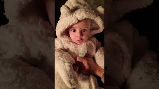 nebulizing baby bear baby cute cutebaby babyboy [upl. by Abrams855]