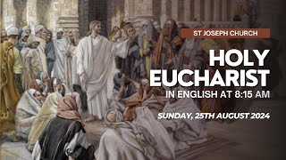 Live Holy Eucharist Sunday Holy Mass  815 am 25th Aug 2024 St Joseph Church Mira Road [upl. by Alika]