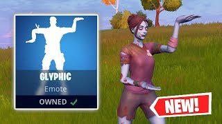 NEW GLYPHIC Emote Gameplay in Fortnite [upl. by Ofelia90]