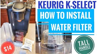 Keurig Water Filter Cartridge Installation KSelect Coffee Maker K Cup Better Tasting Coffee How To [upl. by Blim589]