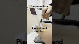 Timpson padlock raked lockpicking locksport padlock [upl. by Epilihp]