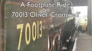 A Footplate Ride on 70013 Oliver Cromwell  Great Central Railway [upl. by Micki305]