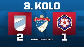 JEDINSTVO  RADNIČKI NB Srpska Liga Beograd 3 KOLO [upl. by Elyl751]