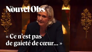 Pour Marine Le Pen quotla politique du pire serait de ne pas voter la censurequot contre Barnier [upl. by Nemaj808]