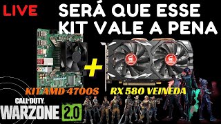 LIVE KIT amd 4700sRX580 2048spGAMEPLAY TESTES SERÁ QUE VAMOS TER LIMITAÇÕES [upl. by Erich]