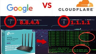 Google DNS Vs Cloudflare DNS [upl. by Llednohs]