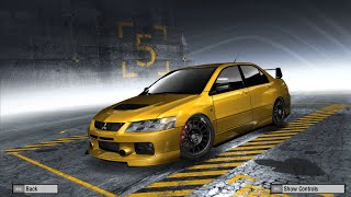 Need For Speed Pro Street  EVO IX MR 4G63T Manual pure sound [upl. by Iffar]