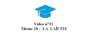 31 La laïcité [upl. by Alihet]