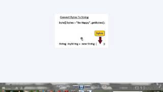 HOW TO CONVERT BYTE ARRAY TO STRING IN JAVA [upl. by Anisor592]