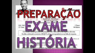 RESOLUÇÃO DE EXAME DE HISTÓRIA 12ª CLASSE 1ª Parte Toda Matéria [upl. by Vaas361]