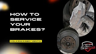 How to Service Volkswagen Vento Brakes Replaced VW Vento Disc Rotor and Brake Pad [upl. by Chanda]