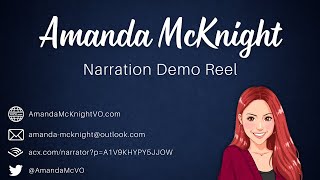 Amanda McKnight Narration Demo Reel [upl. by Akfir]