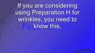 Preparation H For Wrinkles  Does It Really Work [upl. by Hebner200]